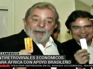 Planta de antirretrovirales en Mozambique será una "revolución": Lula da Silva