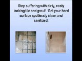 Tile, grout, and slate hard surface commercial cleaning in