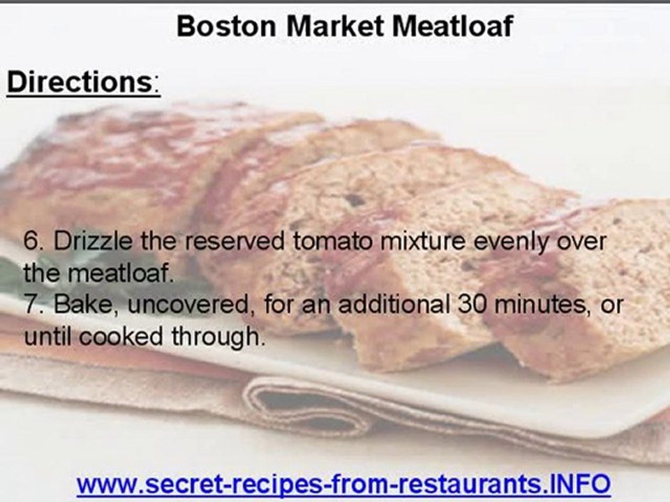 boston market meatloaf recipe secret recipe from restaurants