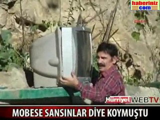 Artvinli yola televizyon koymuştu ama...