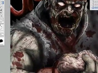 Zombie Ryu Speed Painting by Doom CMYK