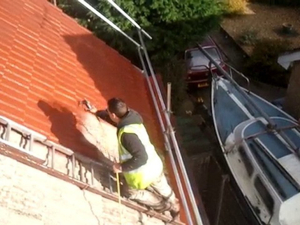 Spraying Concrete Roof Tiles by Proshield