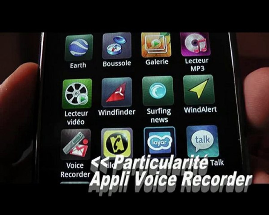 Appli Voice Recorder sur Samsung Galaxy S