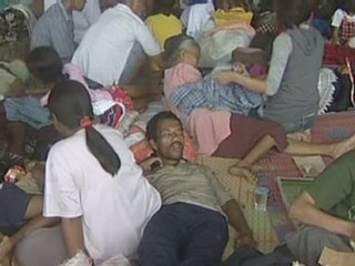 Volcano shelters struggle to cope