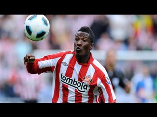 Sunderland 2-0 Stoke City Gyan double, Welbeck red-card