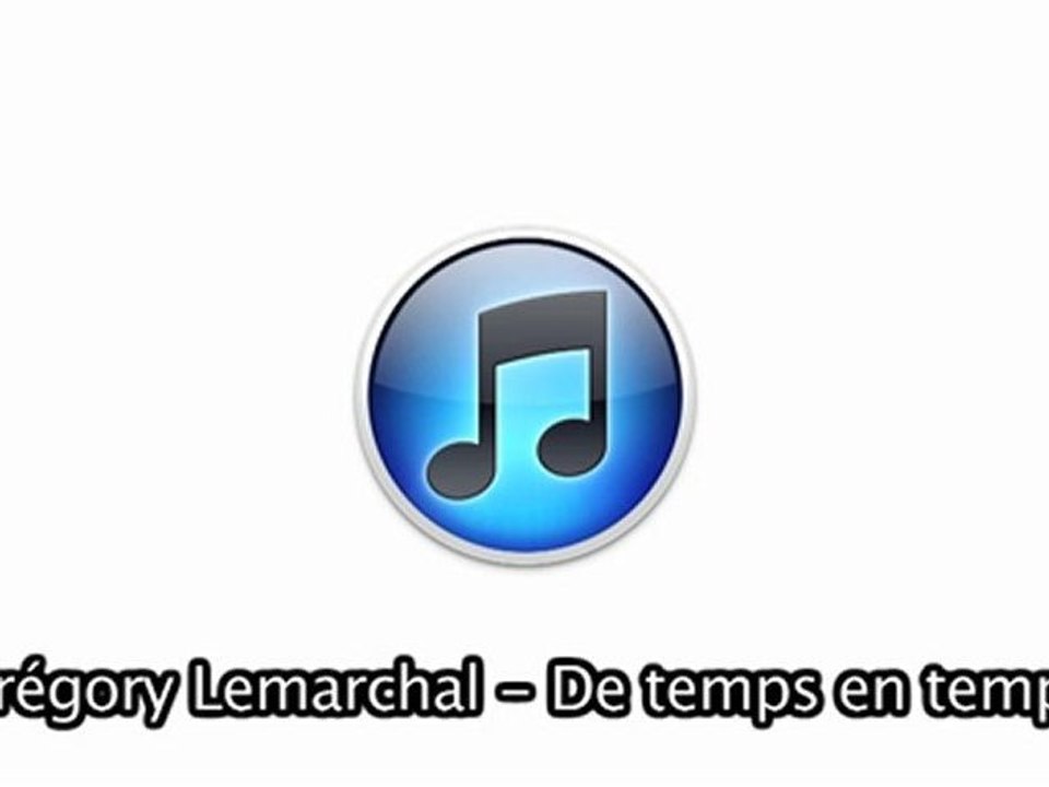 Gregory Lemarchal - De temps en temps COVER