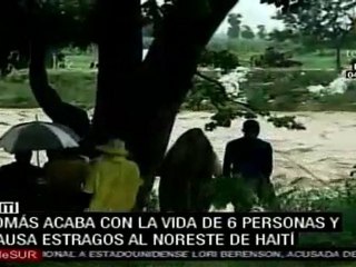 Tomás cobró la vida de al menos 6 personas la noreste de Haití