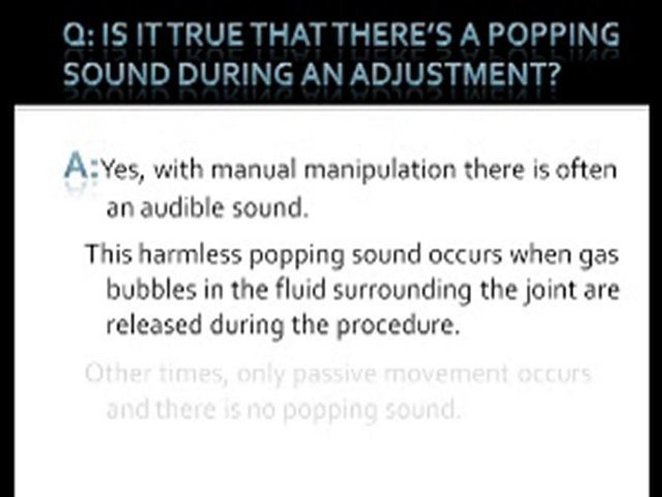 Coon Rapids chiropractor discusses Chiropractic Adjustment