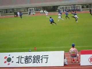 JFL後期14節　ブラウブリッツ秋田vs佐川印刷SC　印刷の決定的チャンス