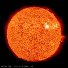 Activité solaire 27 et 28 octobre 2010