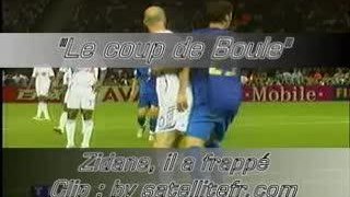 Le coup de boule-Zidane il a frappé