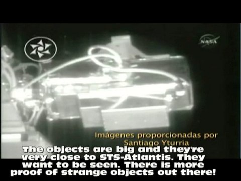 UFOs in formation NASA STS-132 May-2010