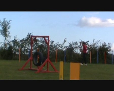 Johann & Dana Entraînement Agility 24 Octobre 2010