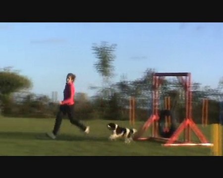Carla & Cameron Entraînement Agility 24 Octobre 2010