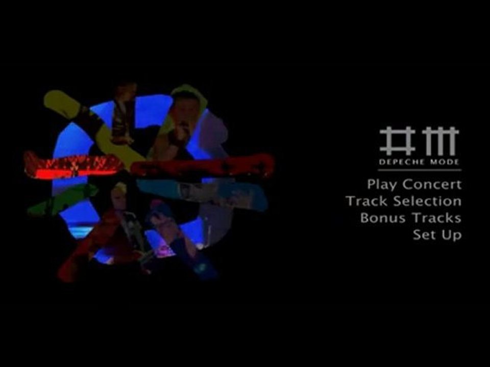 Menu DVD - Depeche Mode "Tour Of The Universe:...