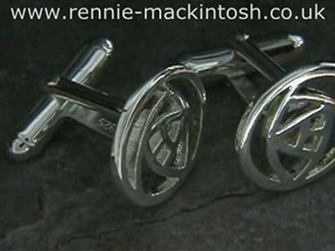 Charles Rennie Mackintosh silver cufflinks DWK915