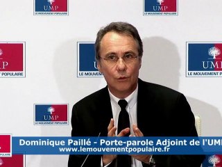 UMP Le PS n'a toujours rien à dire