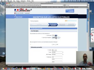 Exemple de démarche : Inscription aux listes électorales