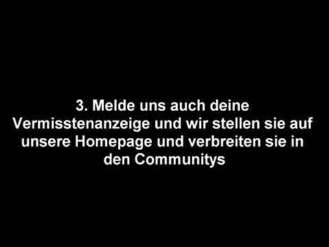 Vermisste Kinder Suchen Helfen! Wir helfen!