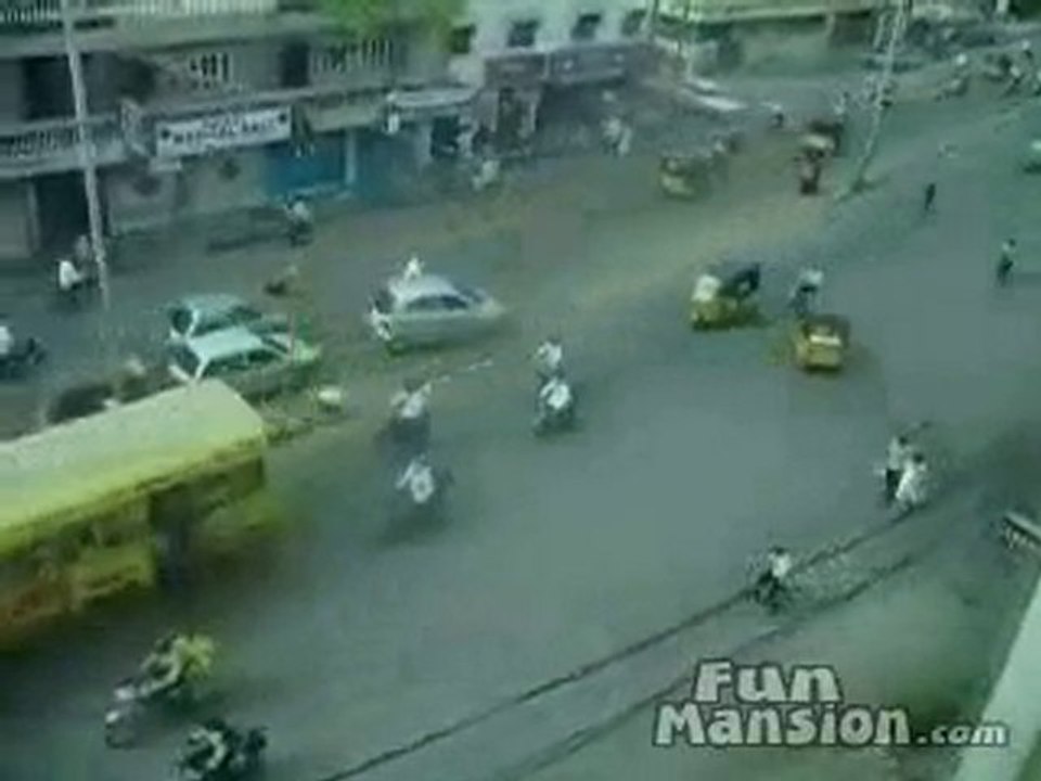 Traffico pazzo in India