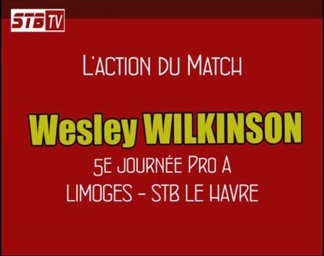 L'action du match Limoges - STB