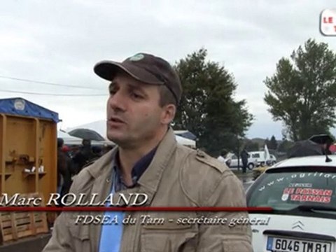 Bovins viande: blocage abattoir Bigard Castres 07 nov 2010