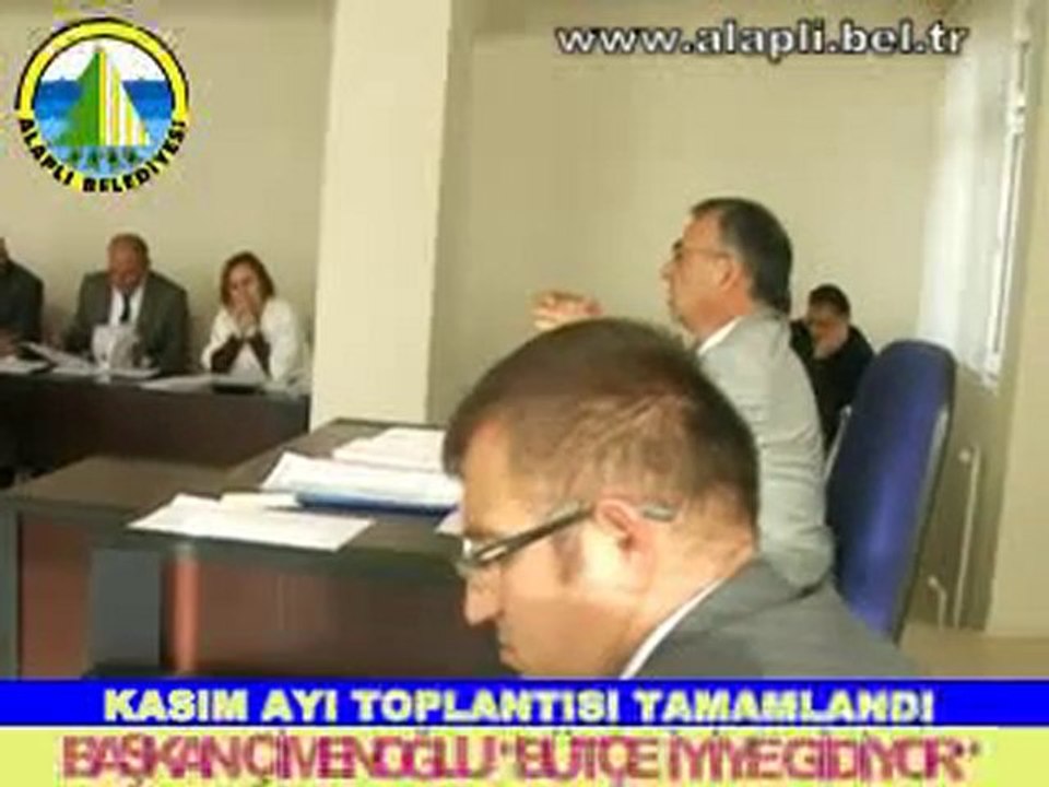 ALAPLI BELEDİYE MECLİSİ KASIM AYI SON TOPLANTISI