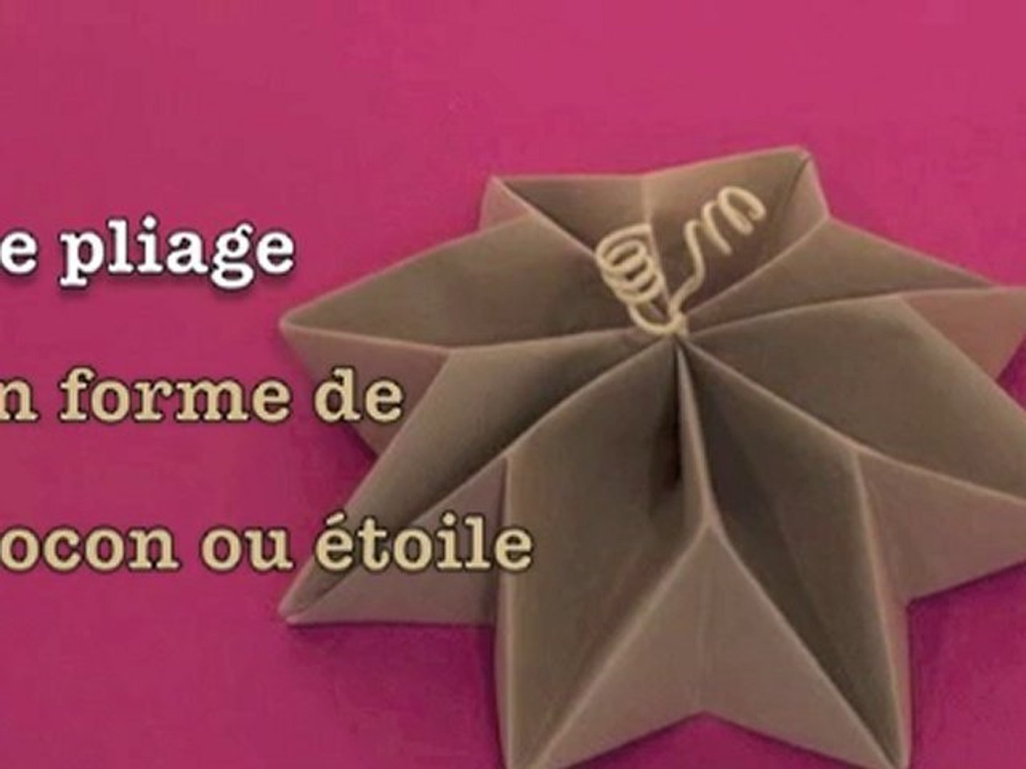 Pliage Serviette Etoile Flocon 2 Couleurs Idées de