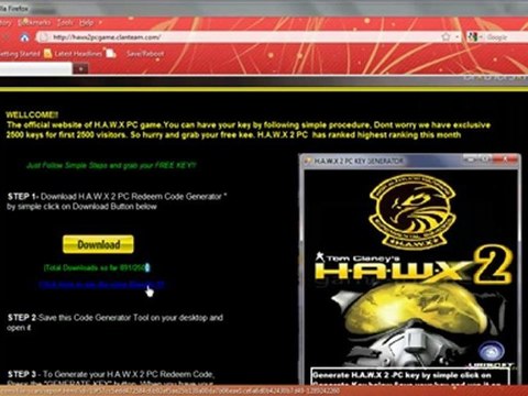 TOM CLANCY HAWX2 PC CRACKS 100% WORKING