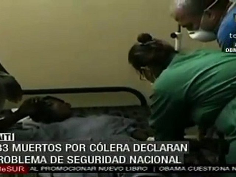 Epidemia de cólera problema de seguridad nacional en Haití