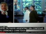 Nora Cortiñas: Murió dictador Massera sin confesar crímenes cometidos