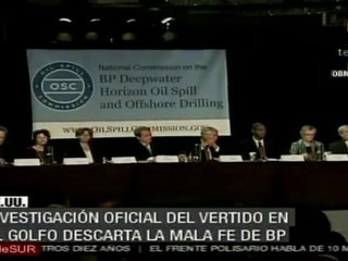 La investigación oficial del vertido del golfo descarta la mala fe de BP