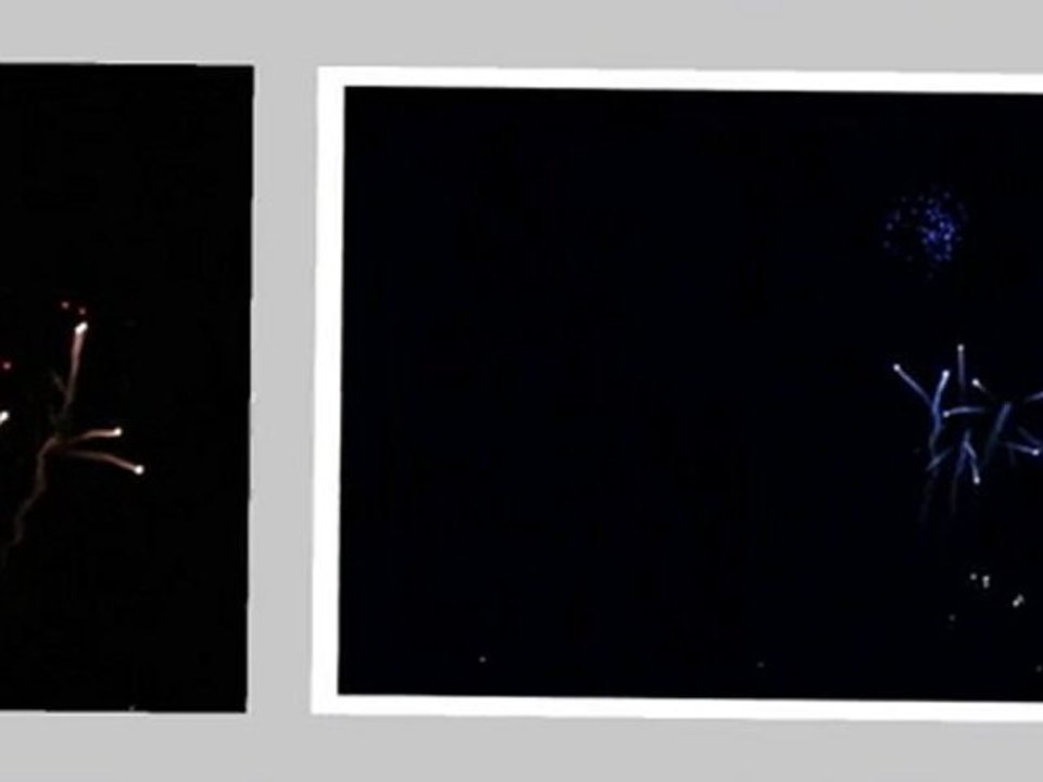 Feu d'artifice à Carcassonne : Les Ovnis