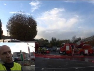 Feu d'entrepôt Aix les Milles 9 novembre 2010