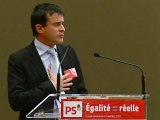 Manuel Valls au conseil national égalité réelle