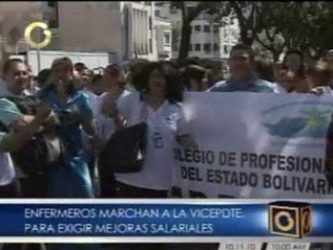 Enfermeros exigen mejoras salariales