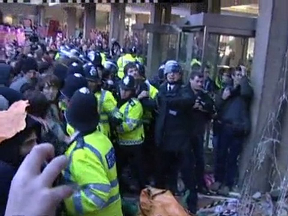Fees protesters storm Tory Party HQ