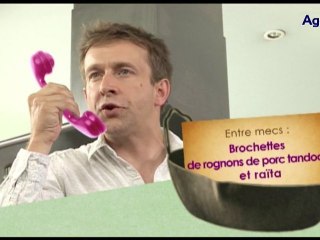 FAMILY TRIPES : Brochettes de rognons de porc tandoori