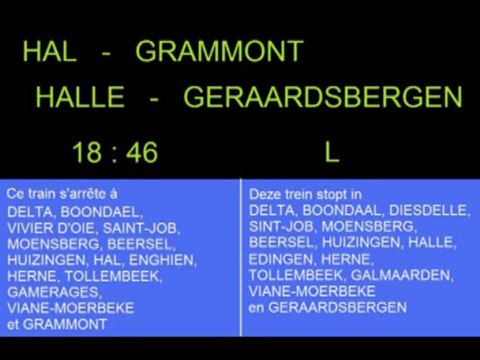 SNCB : Annonces automatiques en station