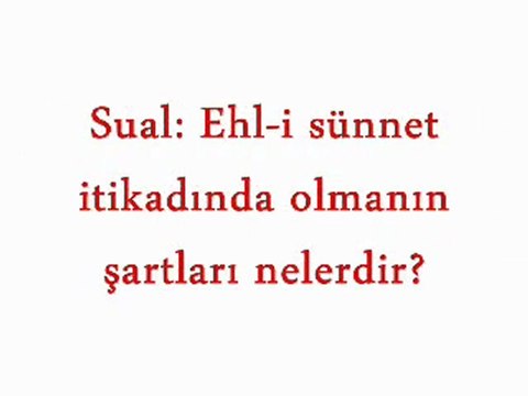 EHLİ SÜNNET İTİKADI NEDİR? - CİHAD YAPIM GRAFİK