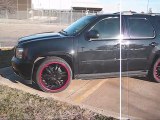 Blacked Out Tahoe - Giovanna Rims, Red Lips, Lowered