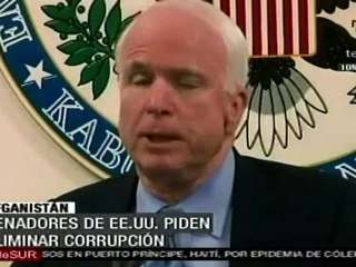 Senadores de EE.UU. piden acabar con corrupción en Afganistán