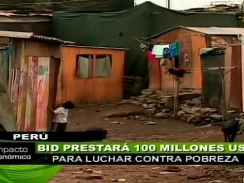 El BID concede un préstamo de 100 millones de dólares para reducir la pobreza en Perú