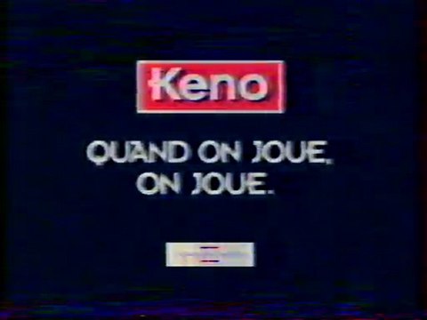 Publicité Keno Francais des jeux 1997