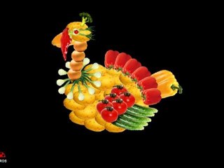 Funny Thanksgiving Turkey Vegetables Free Ladybugecards.com