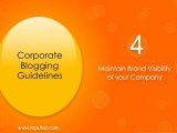 Corporate Blogging Guidelines