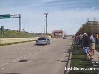 Police vs. Blue Lamborghini Gallardo Spyder