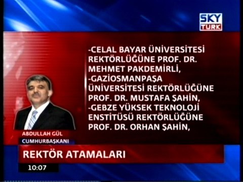 Rektör Atamaları