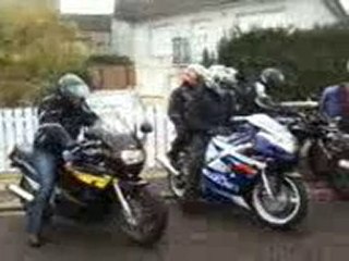 départ des motards ( forum 2010 )