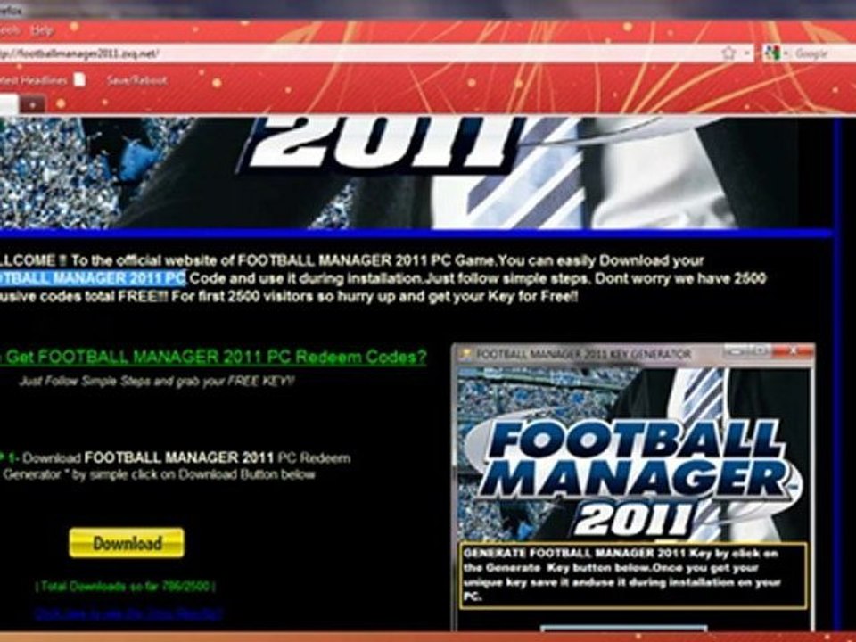 DOWNLOAD FOOTBALL MANAGER 2011 GEUNINE WORKING SERIAL KEYS